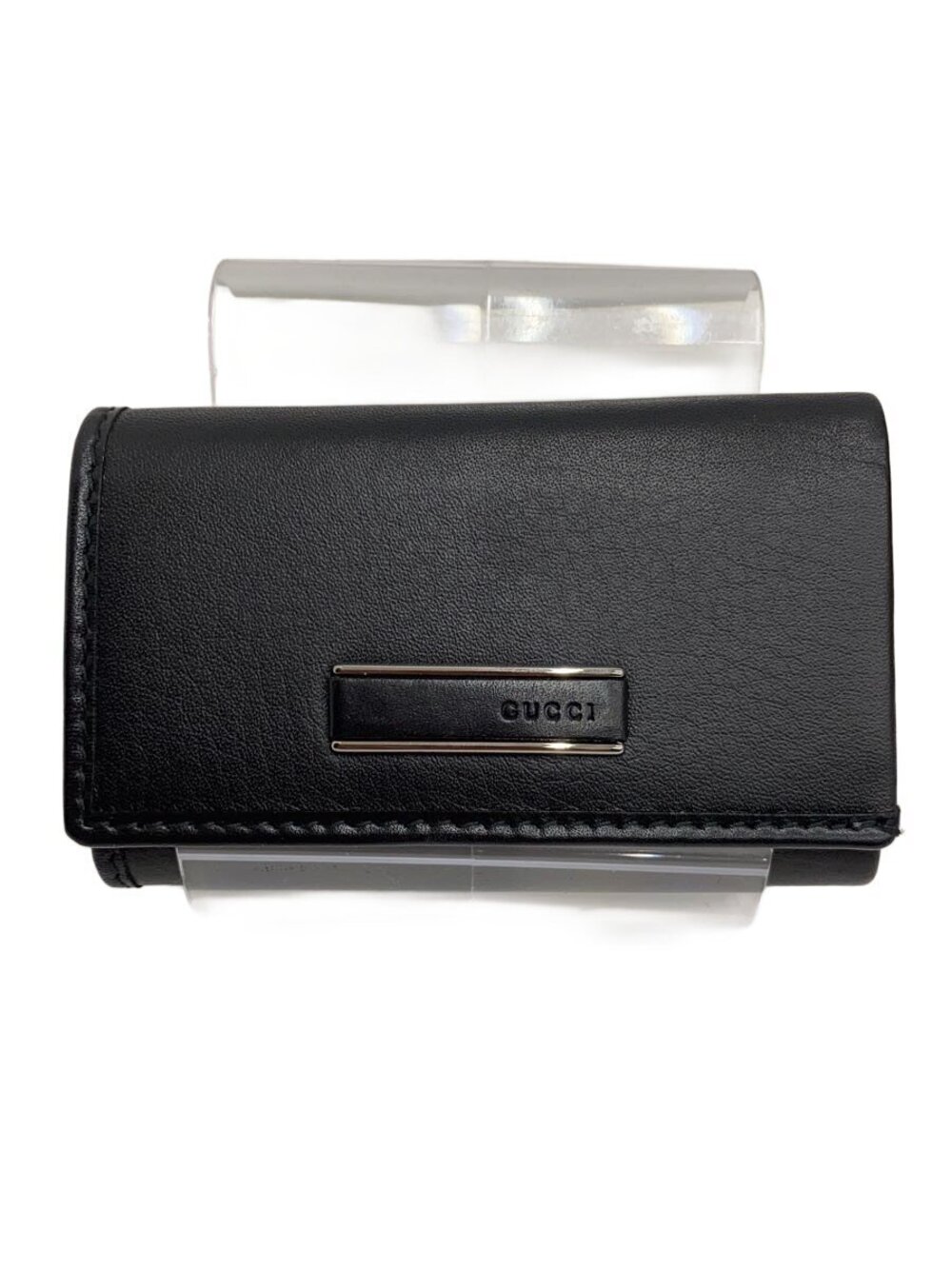 Gucci Key Case Wallet Leather Black